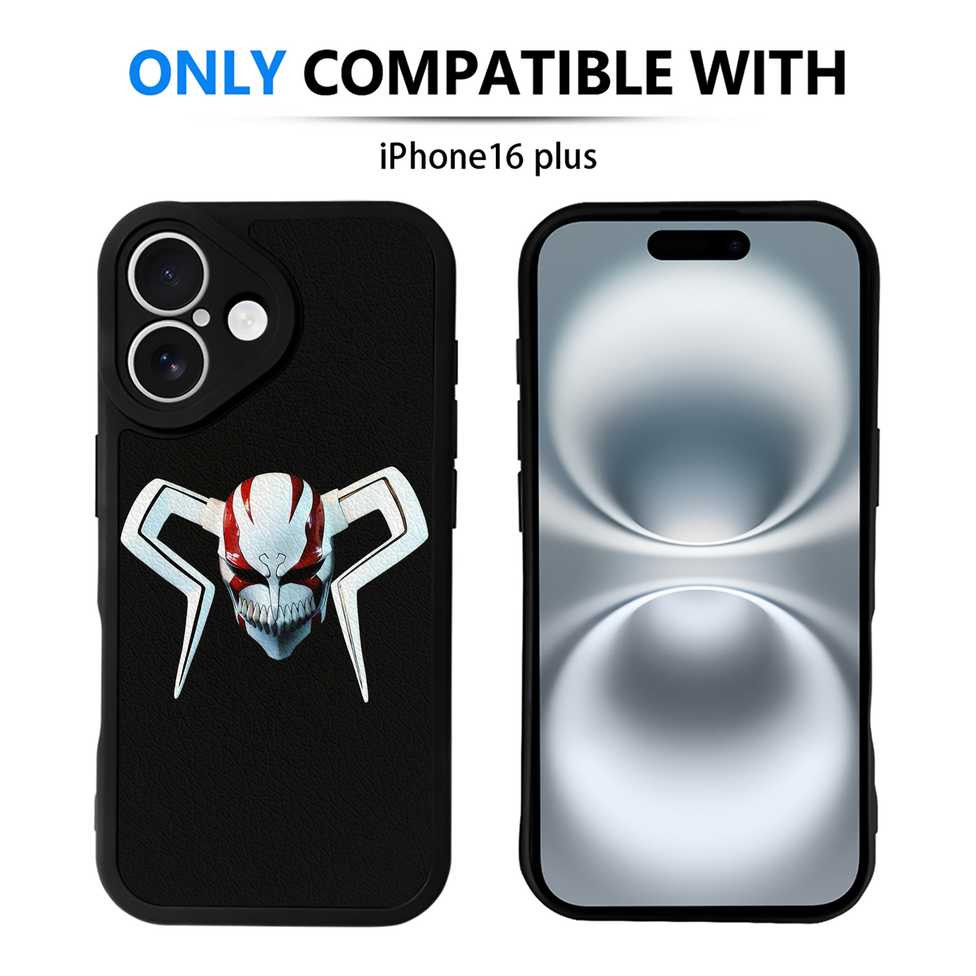 ブリーチ 黒崎一護（くろさき いちご）BLEACH Kurosaki Ichigo 【iPhone 16シリーズ対応】シリコンスマホケース（レザー調） 材質：シリコン